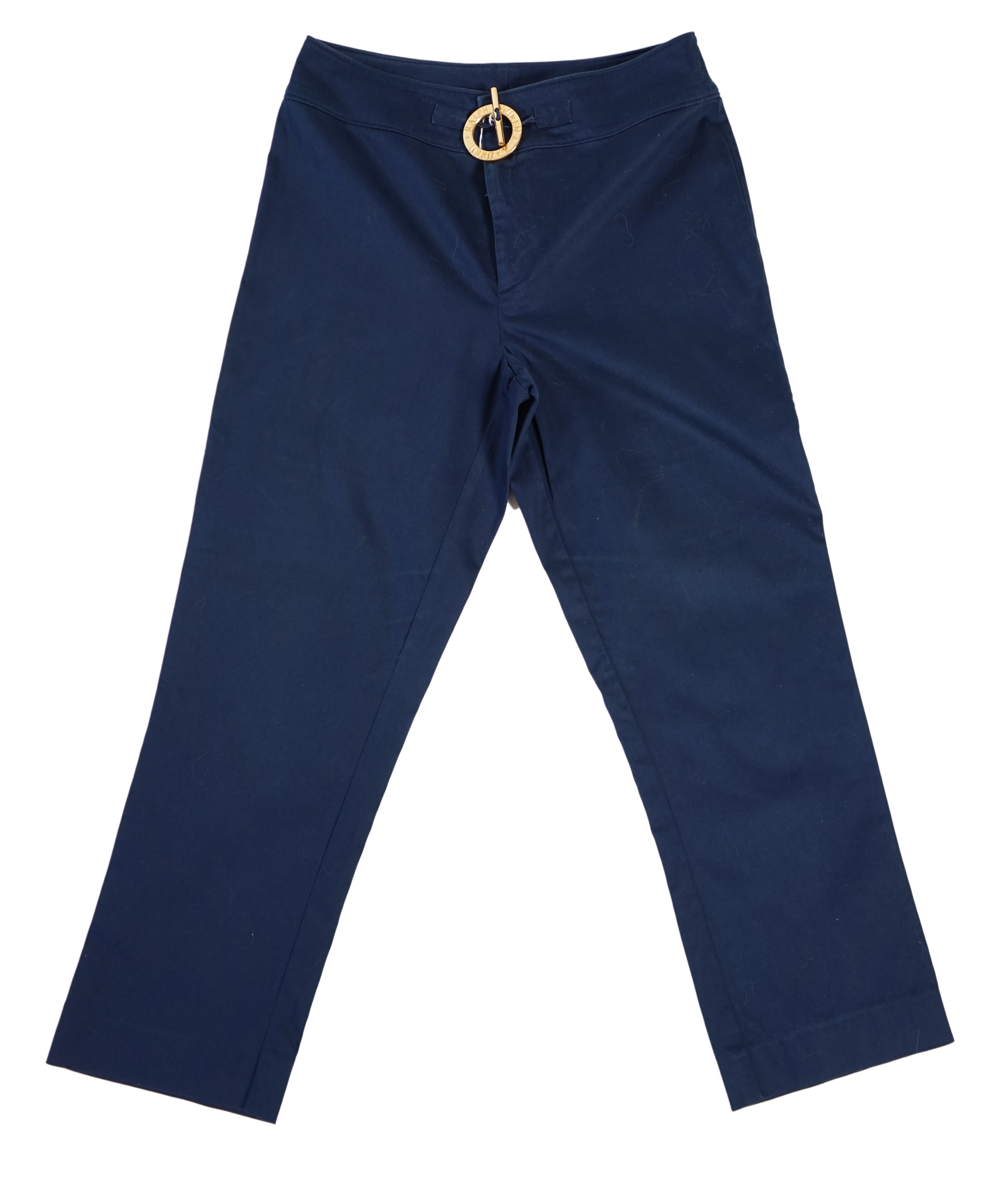 Two lady's Ralph Lauren long sleeve t-shirts and a pair of navy casual trousers. Size L-XL Proceeds to Happy Paws Puppy Rescue
